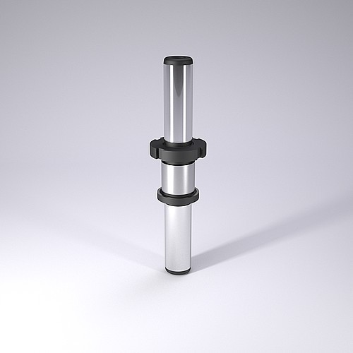 202.60. Demountable guide pillar with centre fixing and ring nut
