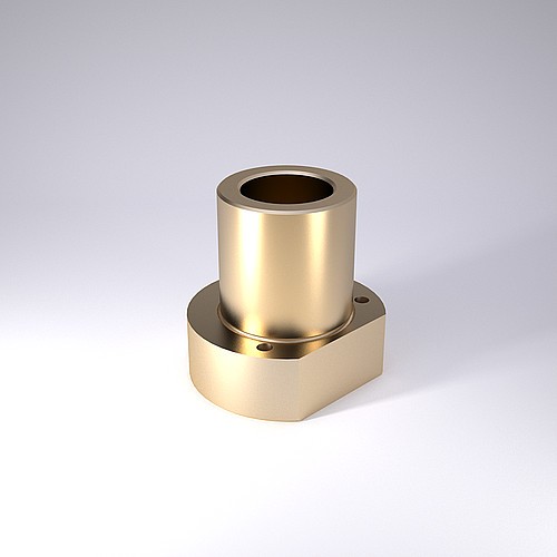 2091.71. Flanged guide bush ECO-LINE, Bronze with solid lubricant rings, ISO 9448-4