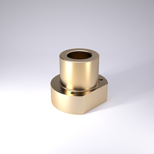 2091.72. Bague de guidage à collerette ECO-LINE, Bronze avec anneaux de lubrifiant solide, ISO 9448-4