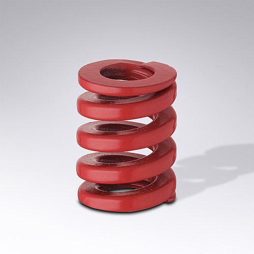 241.16. High performance compression spring, LF, Colour Red, DIN ISO 10243