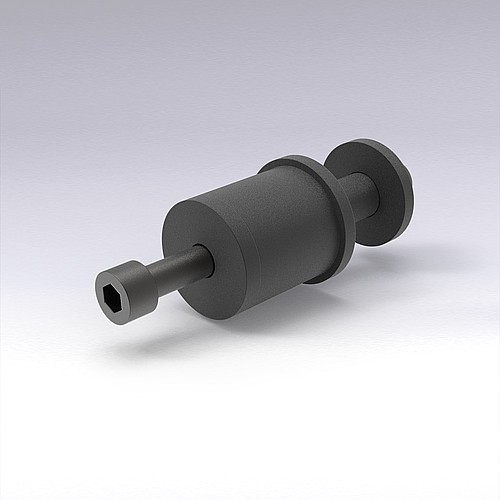 244.xx.3.xxx.10 Spring- and spacer unit for compression spring, low installation space, without spacer sleeve