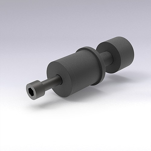 244.xx.3.xxx.11 Spring- and spacer unit for compression spring, low installation space, with spacer sleeve