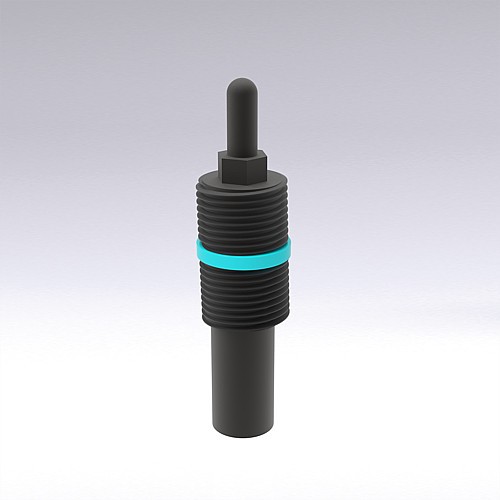 2470.30._.2 Spring plunger, maintenance-free, increased spring force, VDI 3004, Colour marking: red