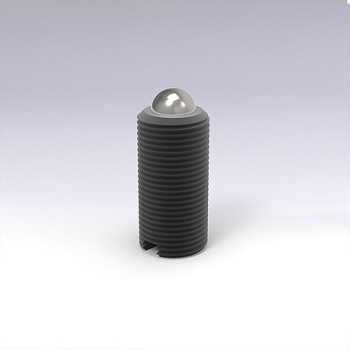 2471.03._33. Spring plunger, with spring loaded ball, with hexagon socket, standard spring force