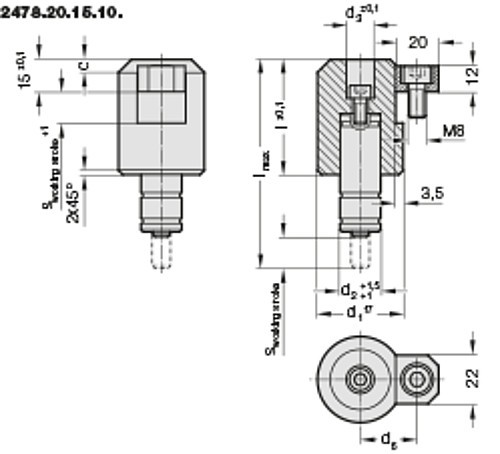 2478.20.15.10. Lifter, round with pilot pin hole to BMW standard
