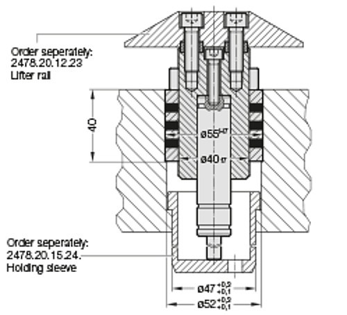 2478.20.15.40. Universal lifter unit, according to BMW standard