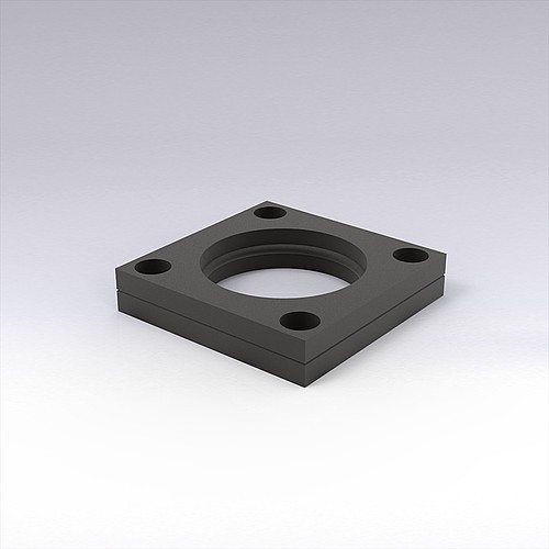 2480.058. Clamping flange, square