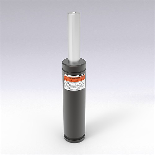 2480.93.13.00750. Gas spring, Standard, for composite panel, flat seal