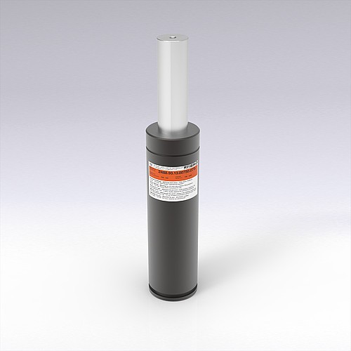 2488.93.13.00750. Gas spring HEAVY DUTY, for composite panel, flat seal