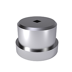 2612. Střižná pouzdro s osazením, válcová