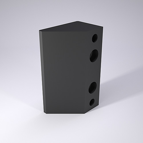 2965.82. Single-sided prismatic sliding block, Steel