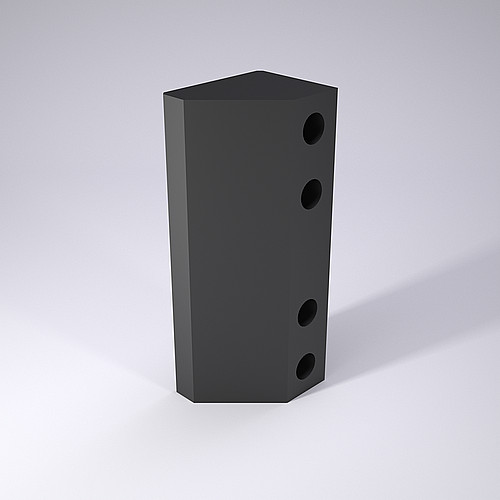 2965.83. Single-sided prismatic sliding block, Steel